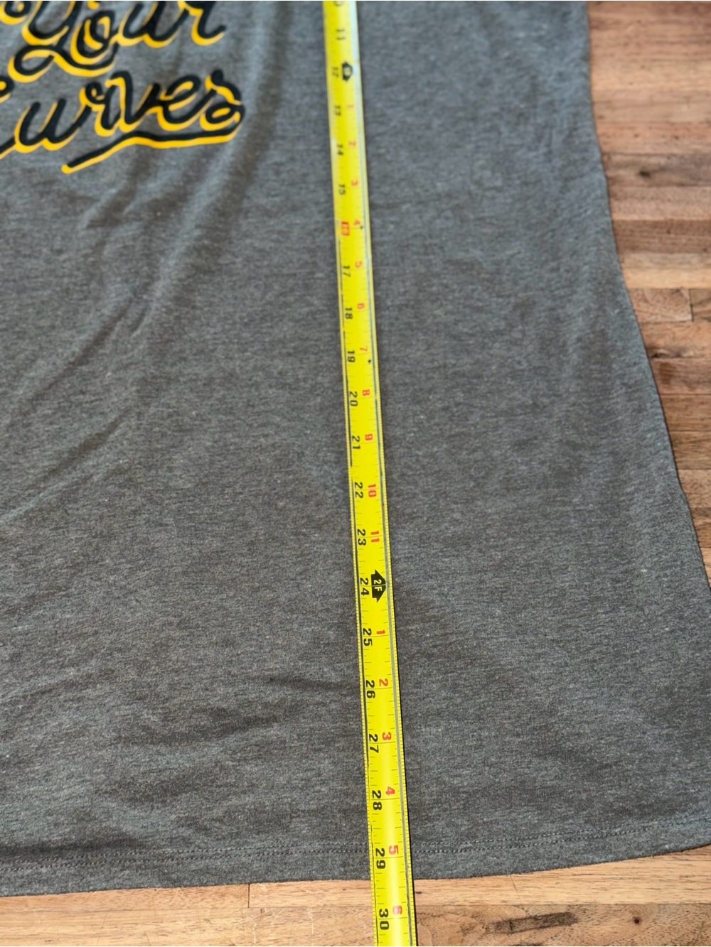 Torrid Gray Tank "Embrace Your Curves" - Picture 6 of 7